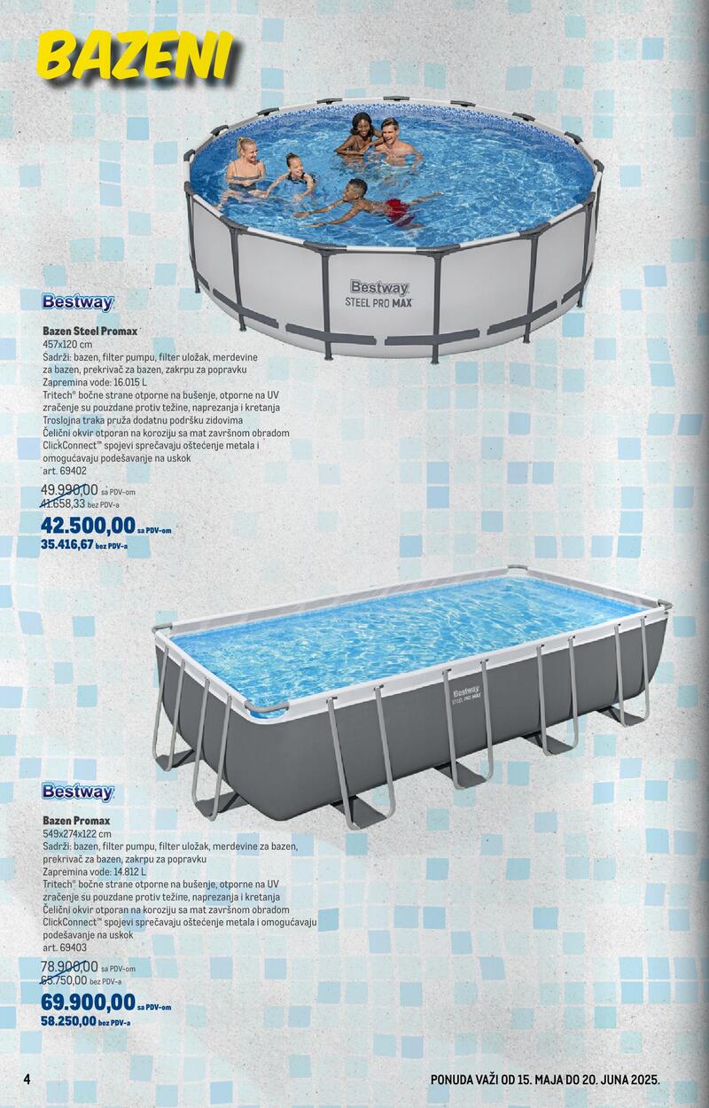 Metro katalog bazeni
