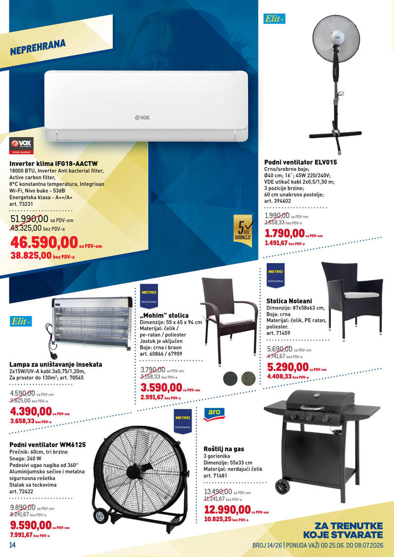 Metro katalog akcija Metro neprehrana