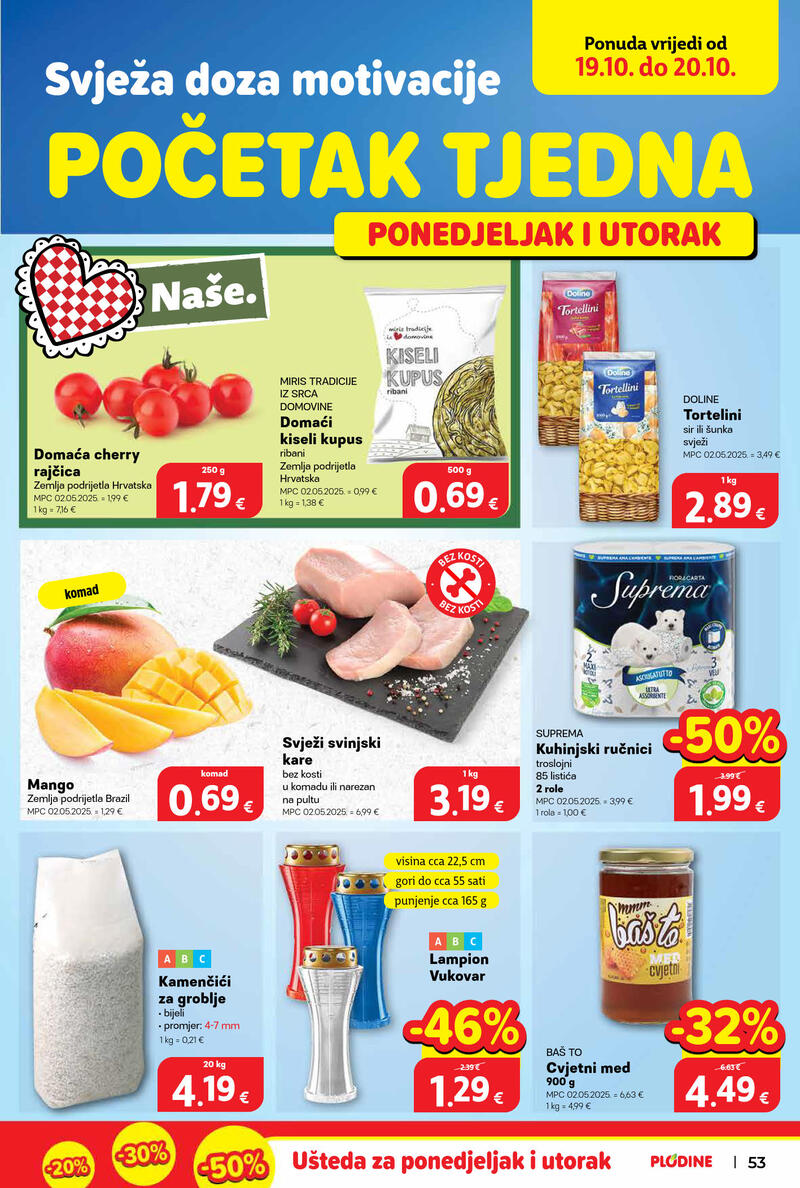 Plodine katalog - Tjedna akcija