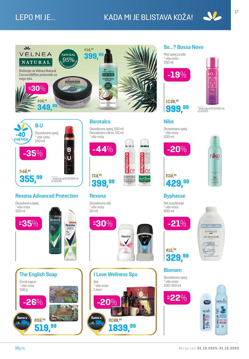 Lilly Drogerie katalog akcija