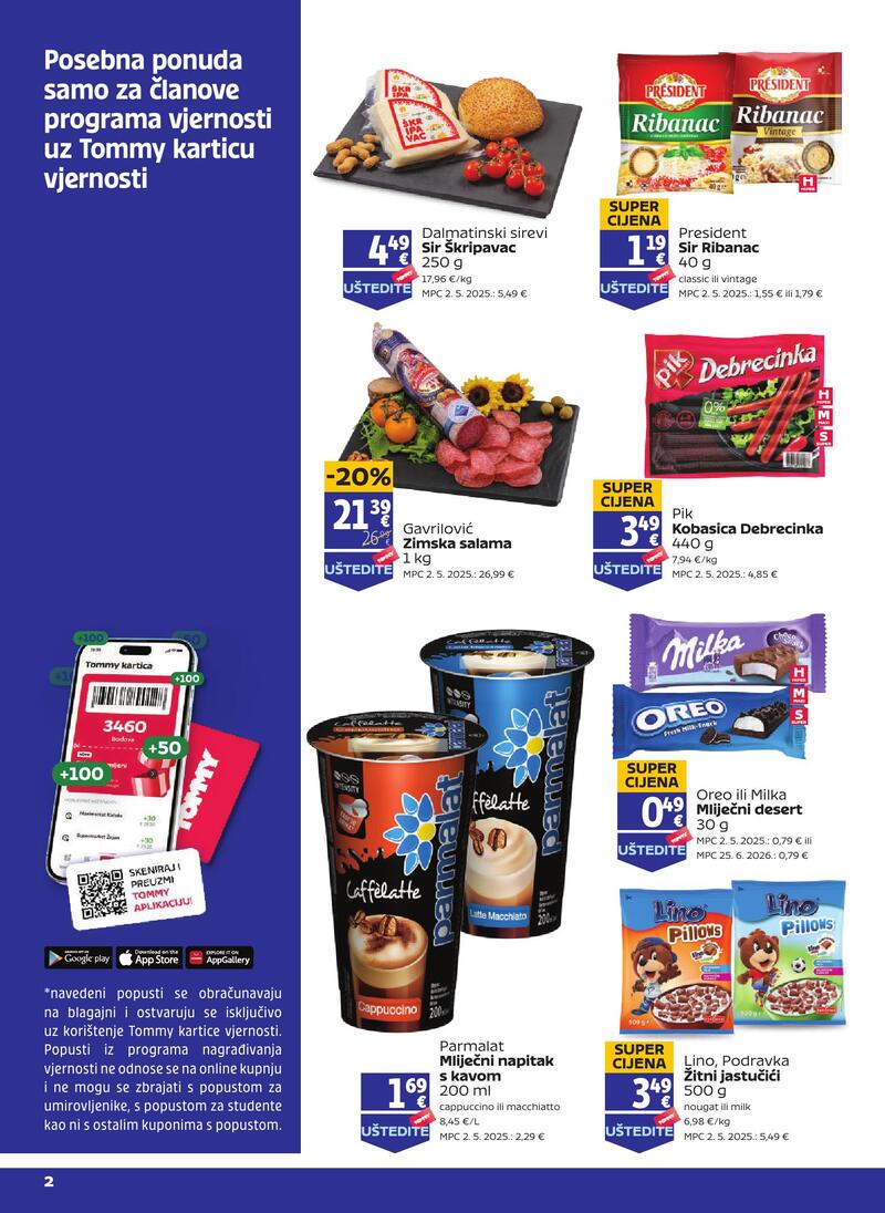 Tommy katalog akcija Pogodnosti za Tommy vjerne članove