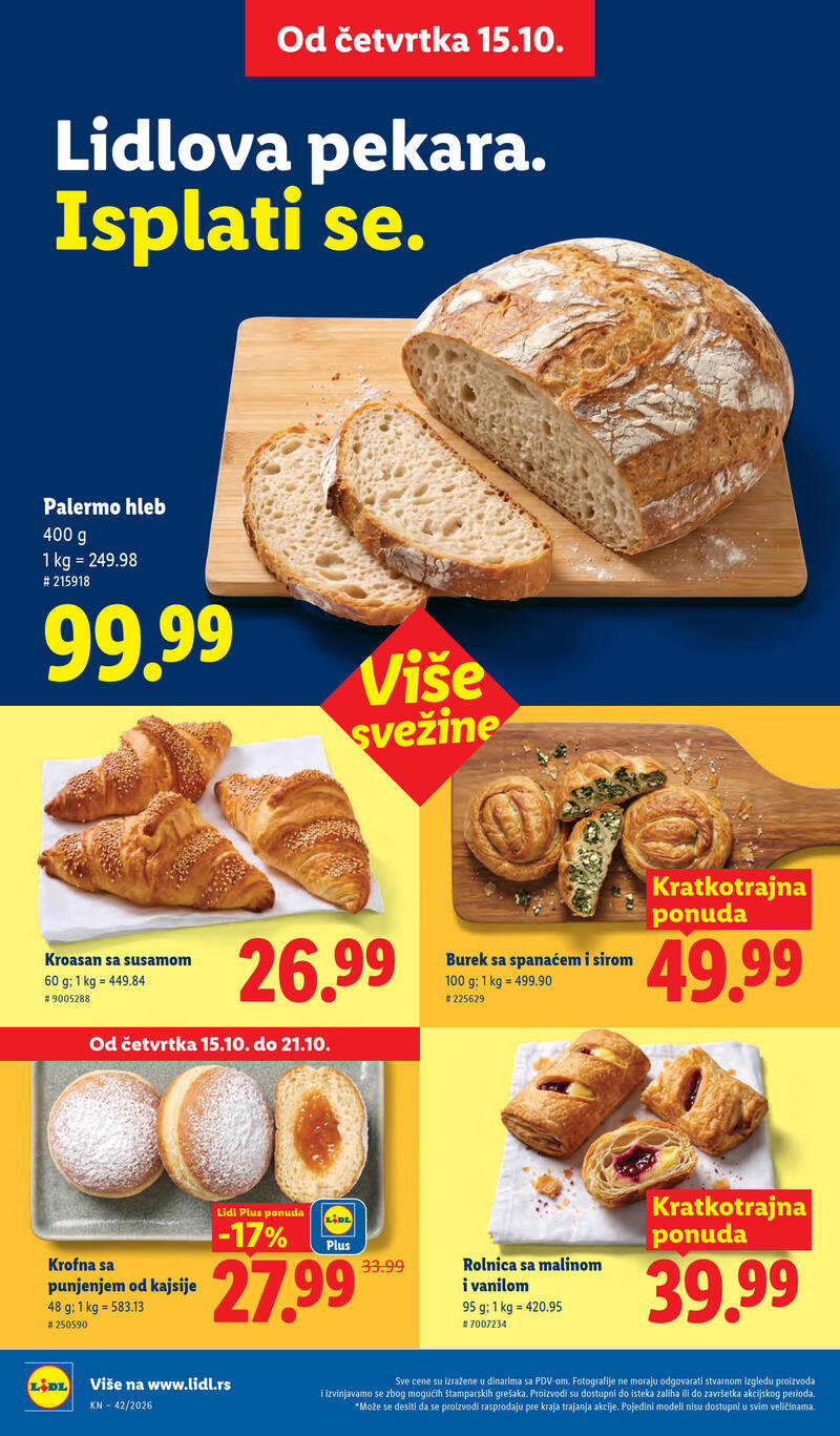Lidl katalog - Nedeljna akcija