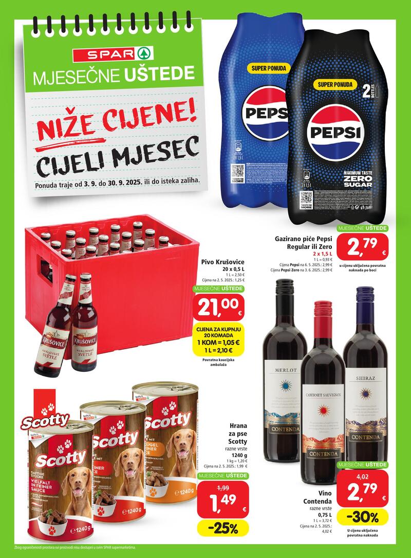 Spar mjesečne uštede