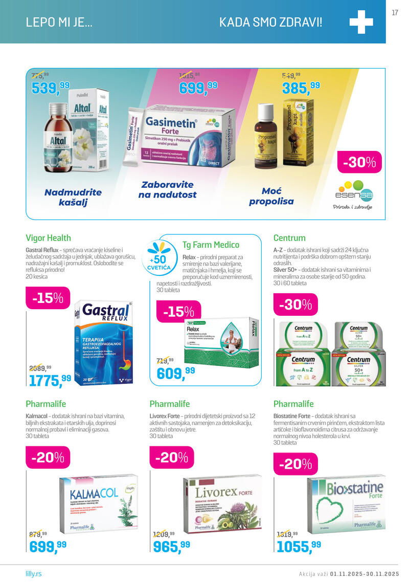 Lilly Drogerie katalog akcija