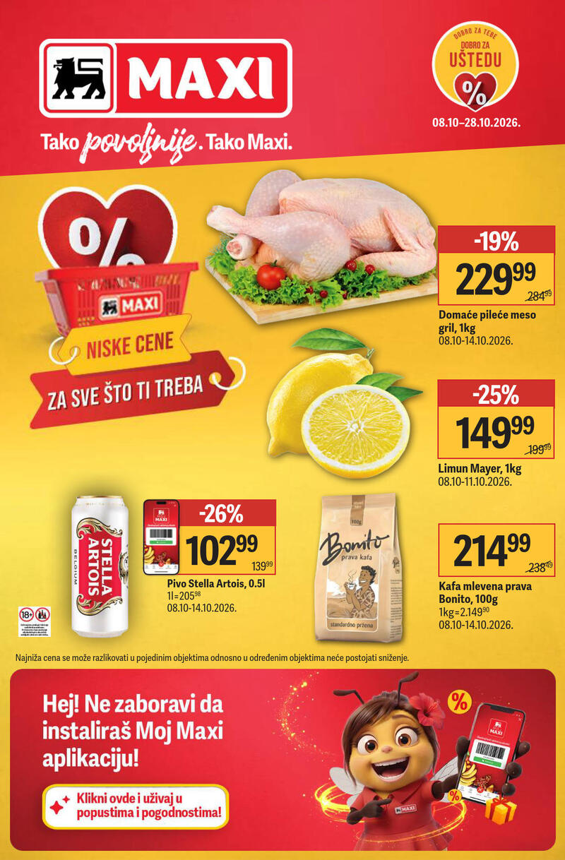 Maxi katalog akcija Nedeljna akcija