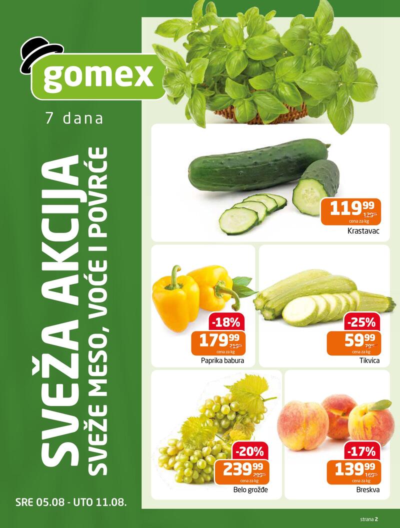 Gomex katalog hrana