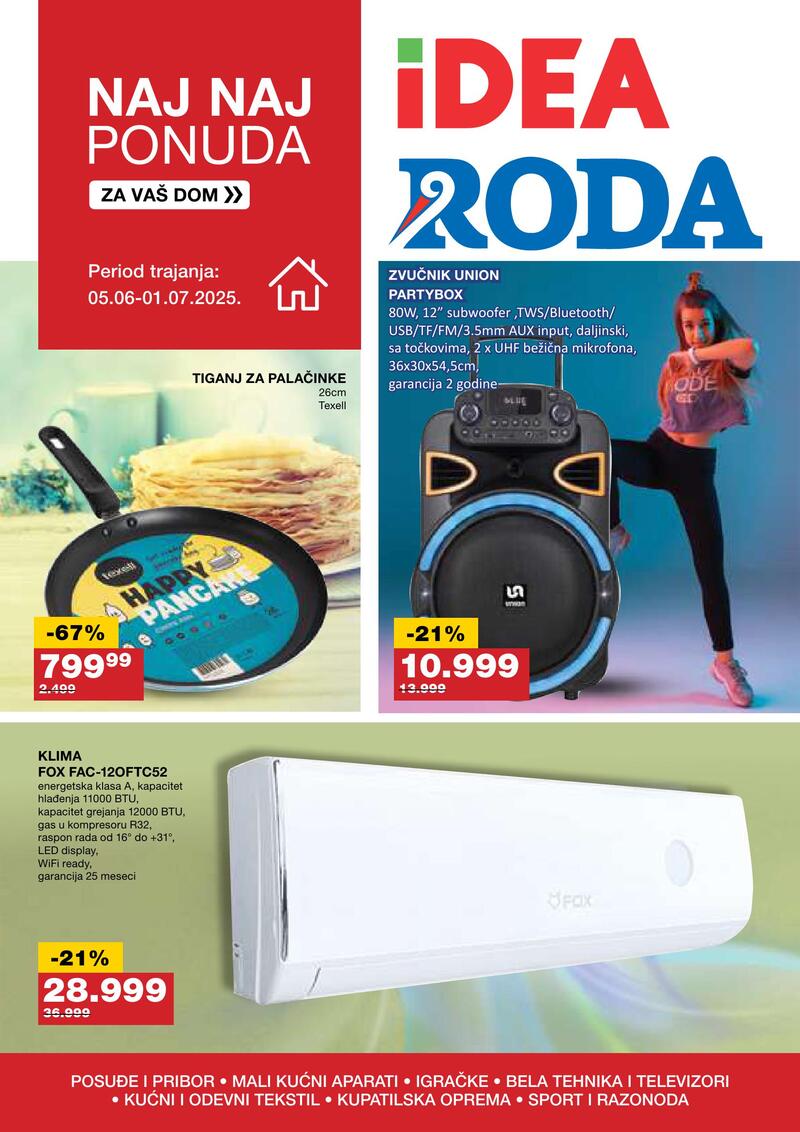 Roda Naj-naj ponuda za vaš dom