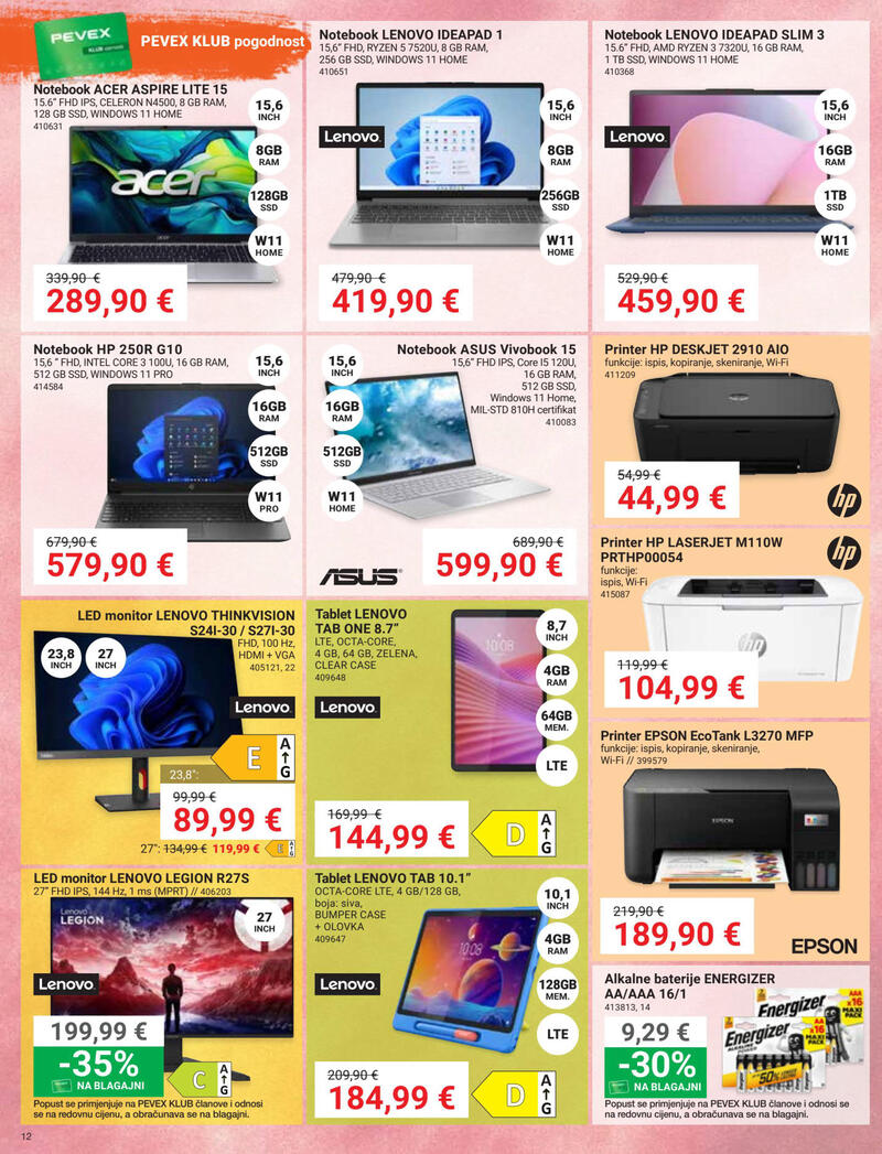 Pevex katalog - Mjesečna akcija