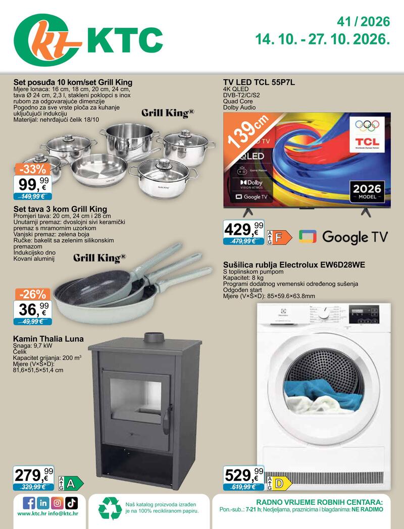 KTC katalog akcija Tehnika i posuđe