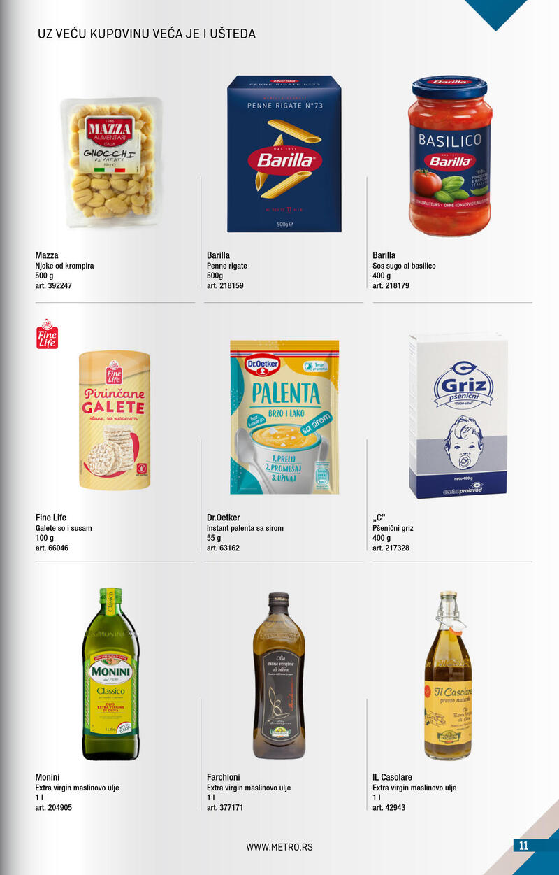 Metro katalog - Kupi više plati manje