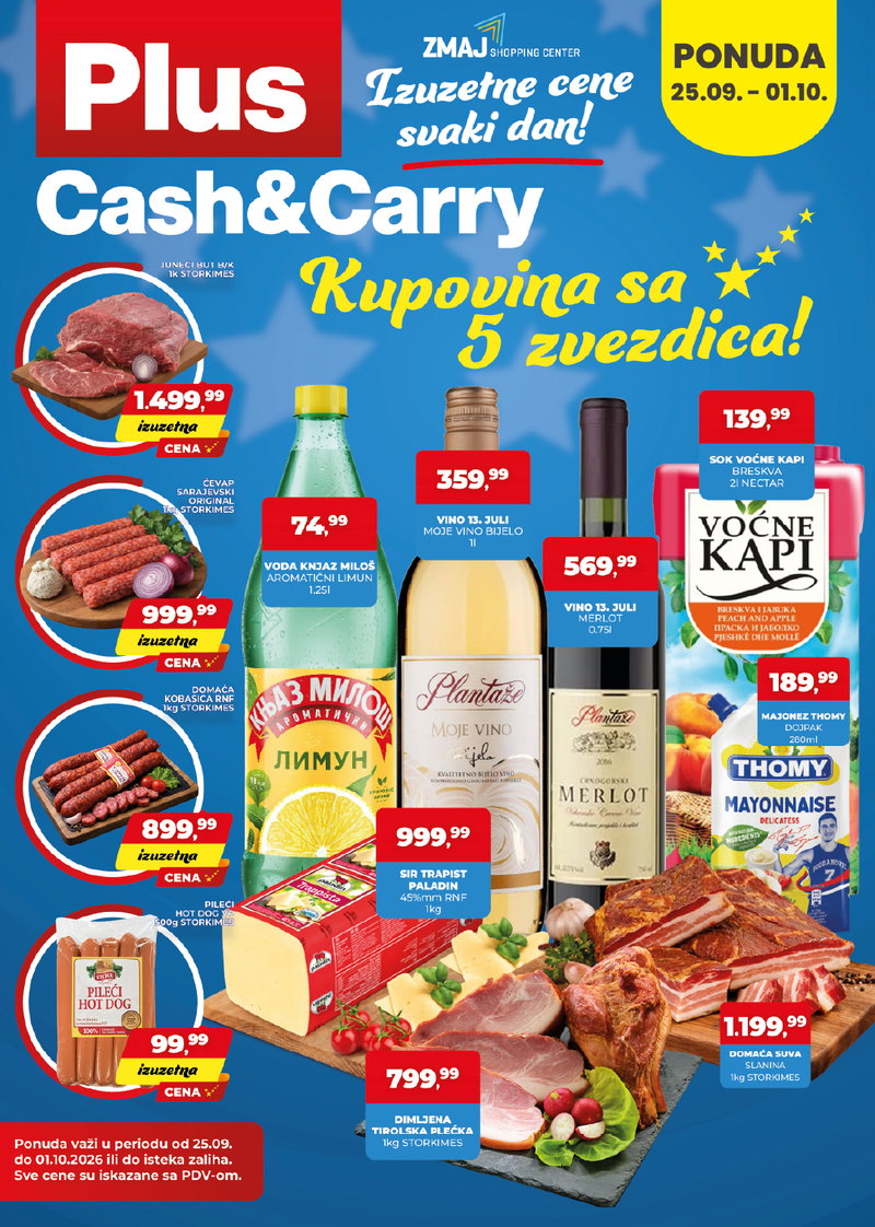 Plus Cash and Carry katalog akcija Nedeljna akcija