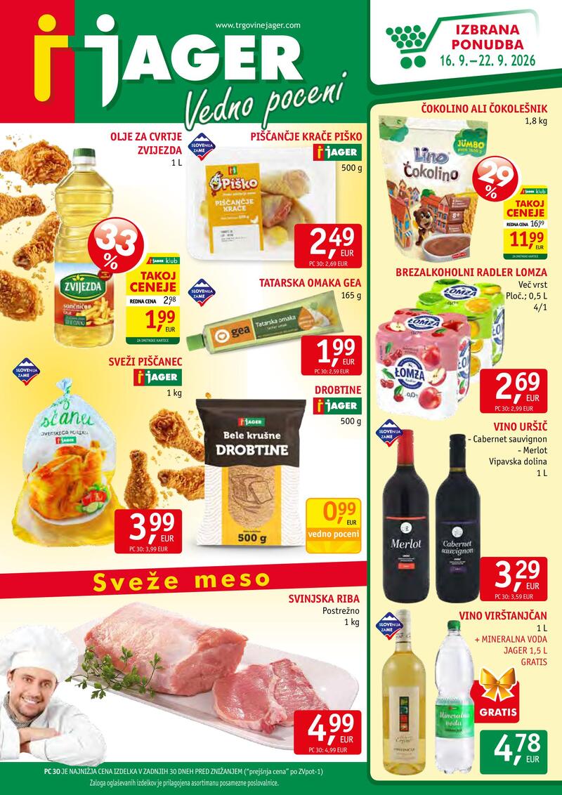 Jager katalog akcija Katalog živila