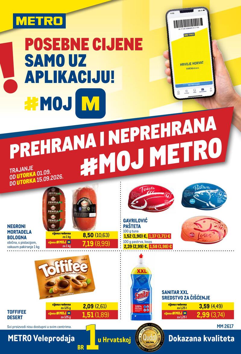 Metro katalog akcija Prehrana i neprehrana