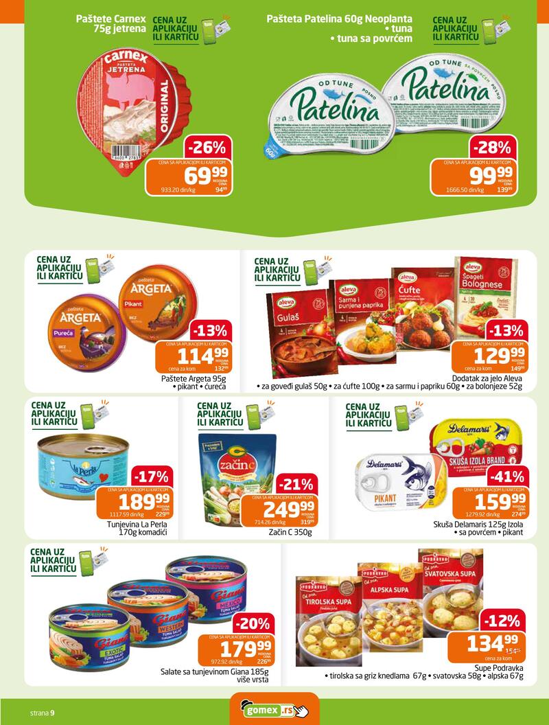 Gomex katalog - Dvonedeljna akcija