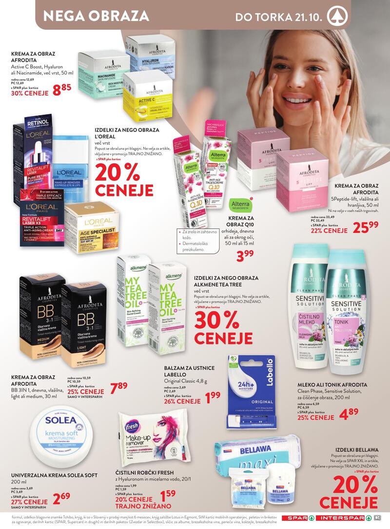 Spar osebna nega