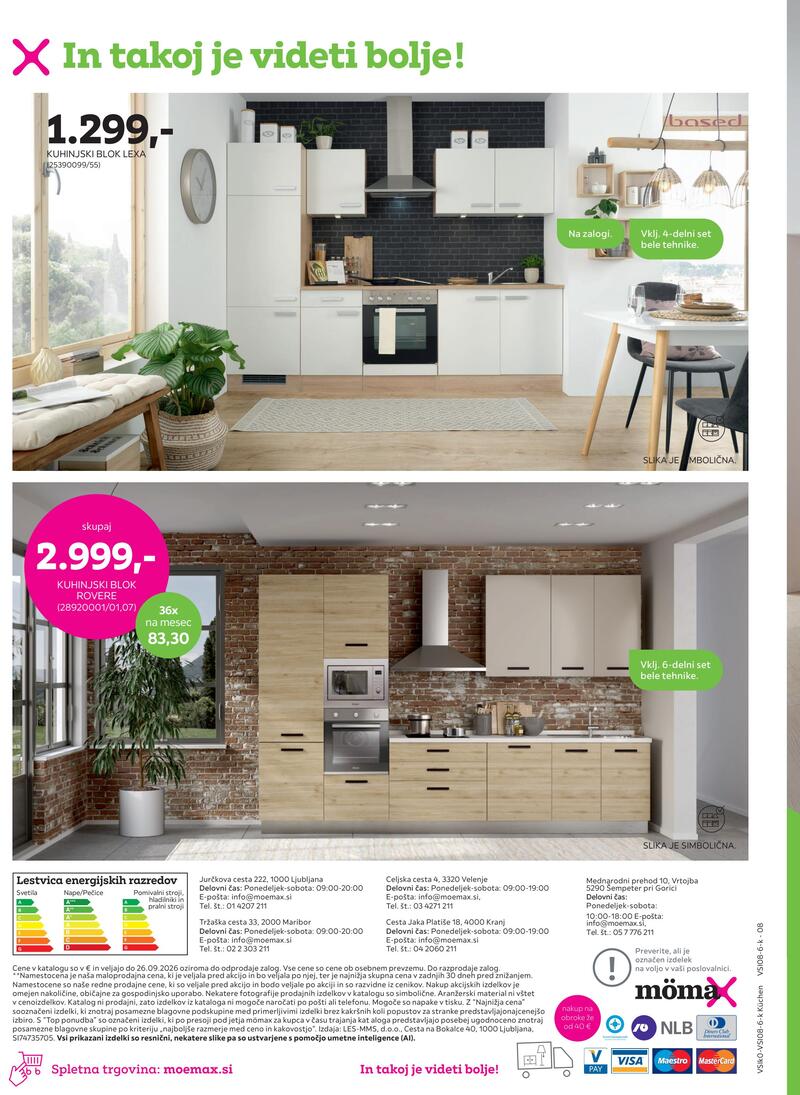 Mömax kuhinje katalog