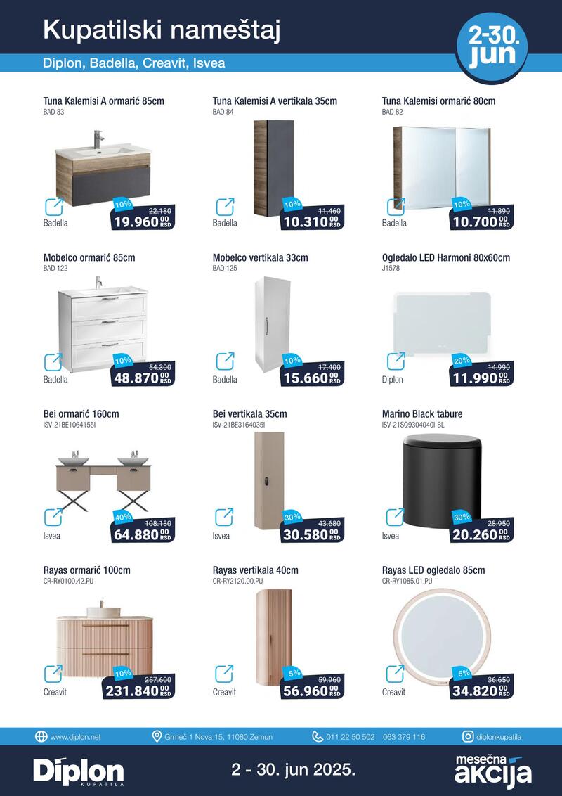 Diplon kupatila katalog akcija