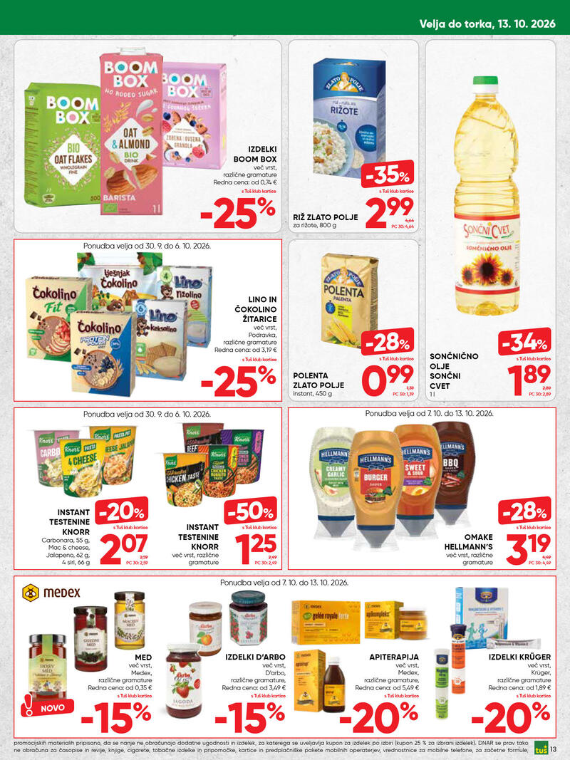 Tuš katalog - Dvotedenska akcija