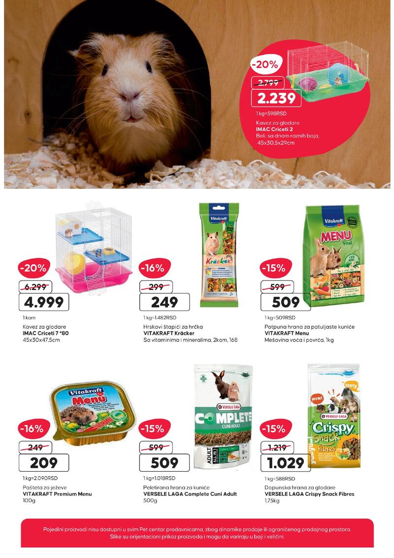 Pet centar akcijski katalog