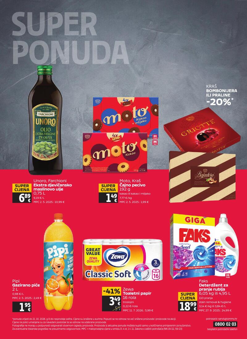 Tommy katalog - Tjedna akcija