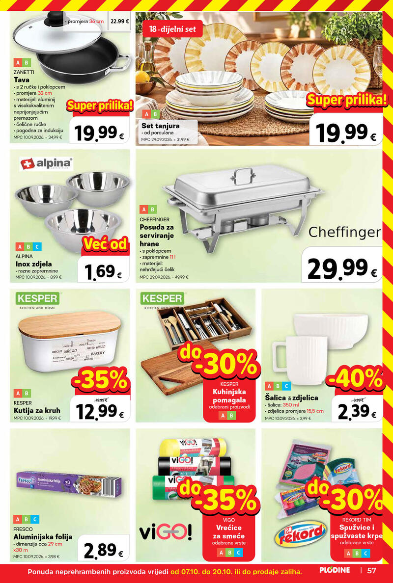 Plodine katalog - Tjedna akcija