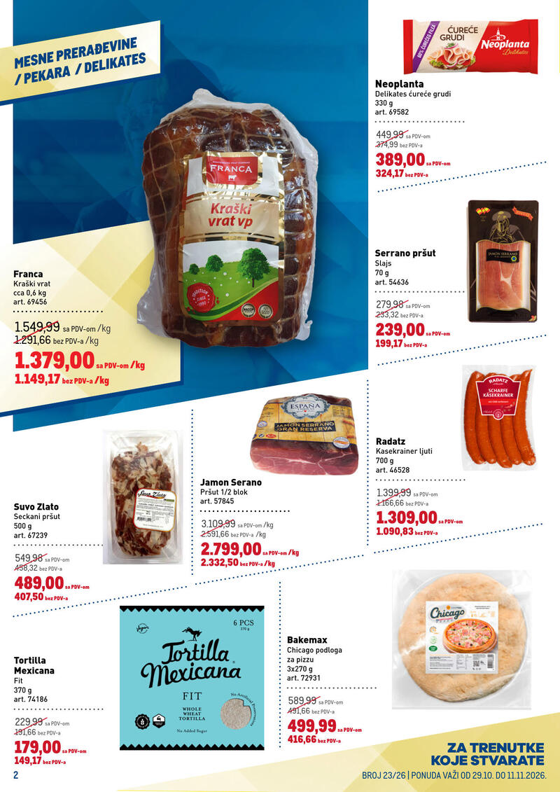 Metro katalog - Prehrana