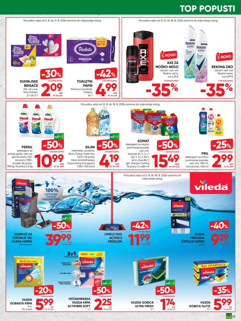 Tuš redni katalog