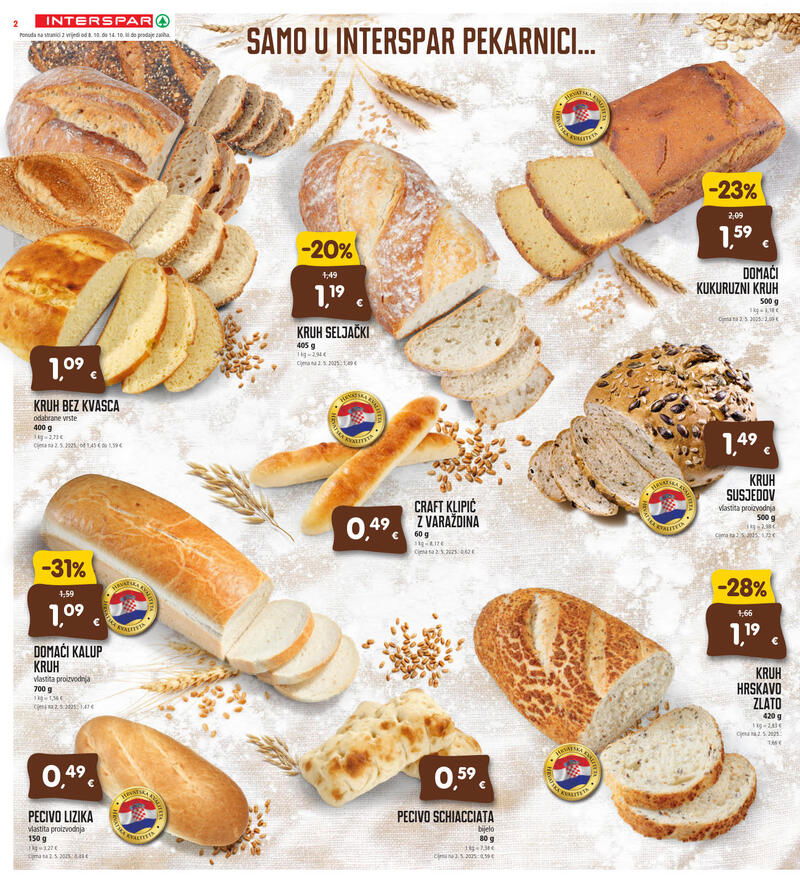 Spar najveći izbor kruha i peciva