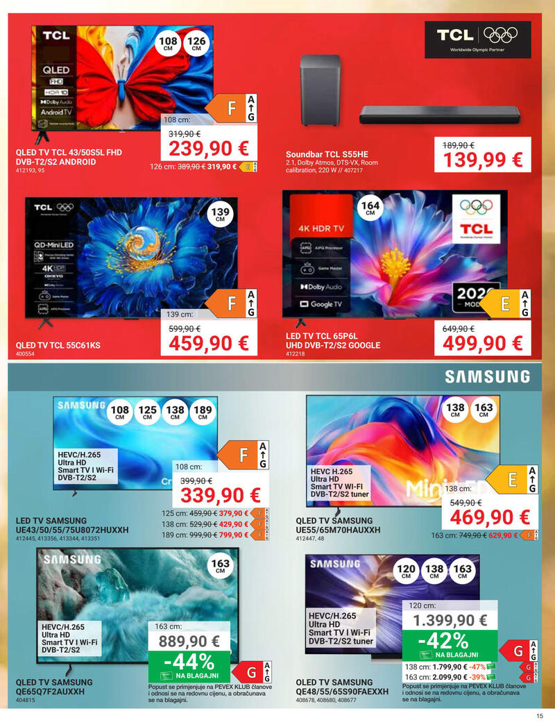 Pevex kataloška akcija