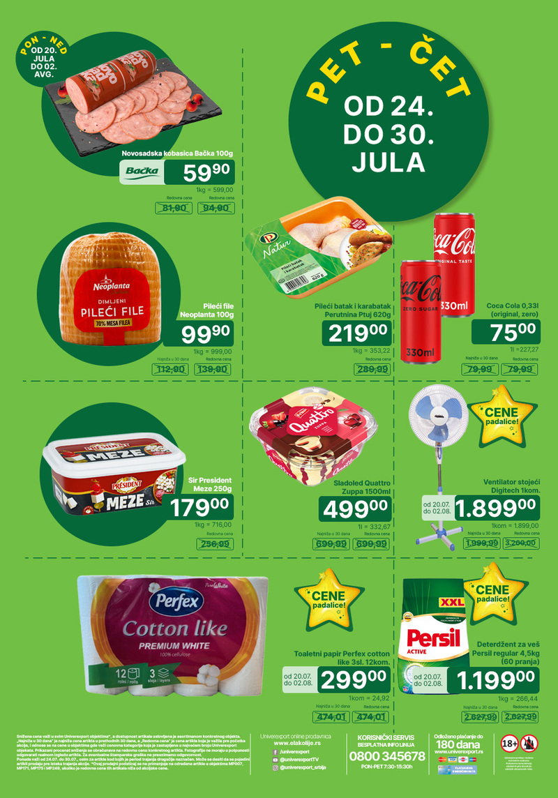 Univerexport katalog akcija Nedeljna akcija