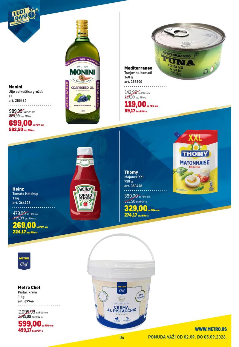 Metro katalog ludi dani