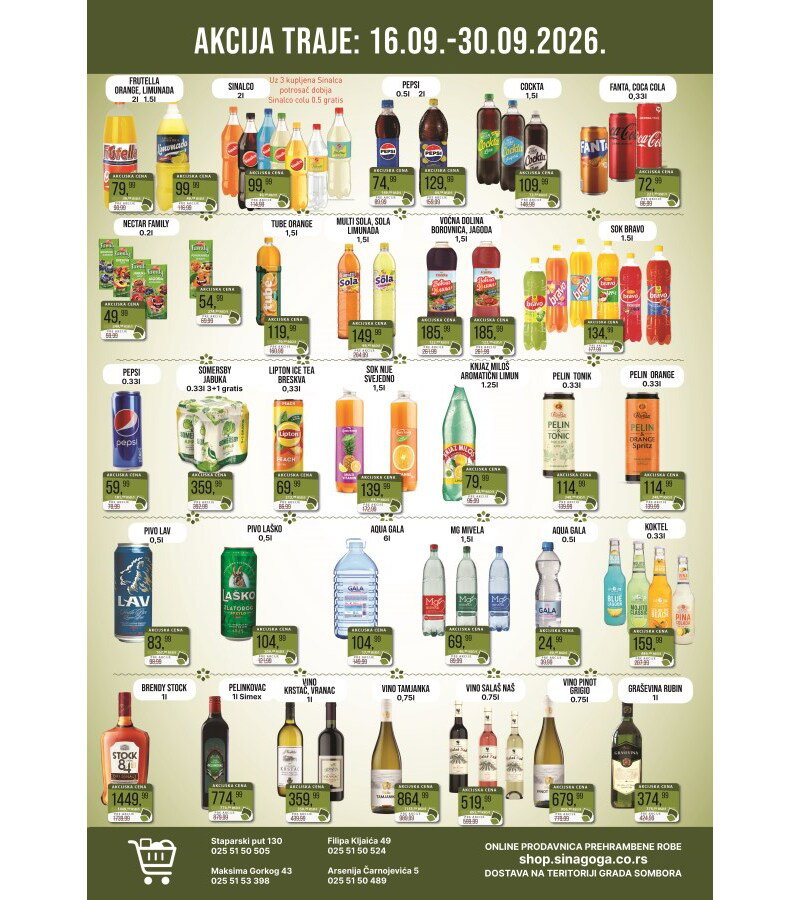 Sinagoga katalog akcija