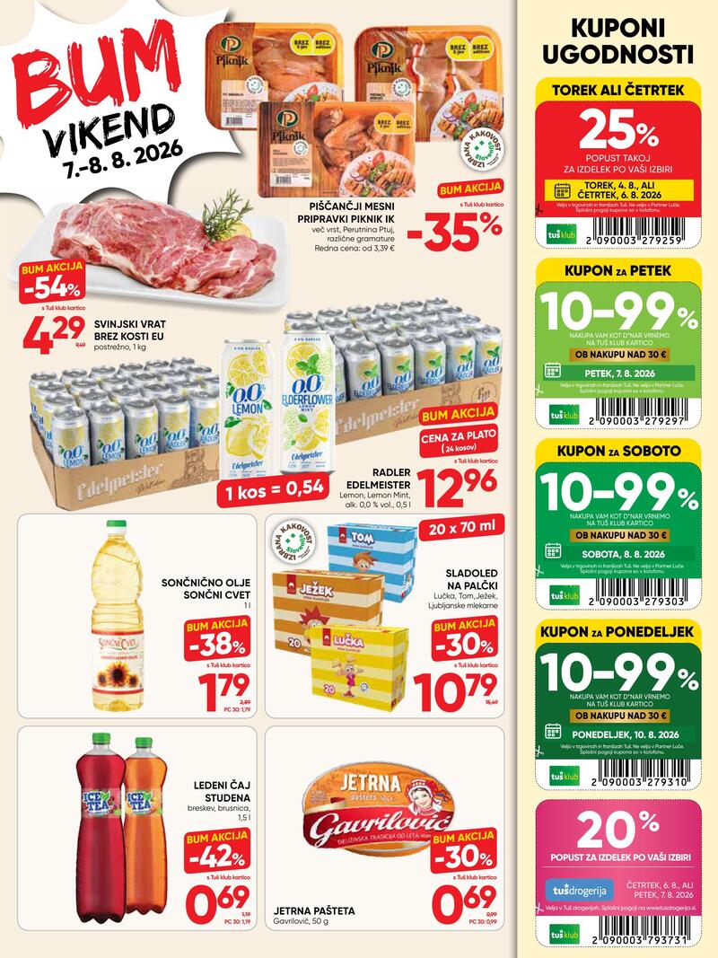 Tuš redni katalog