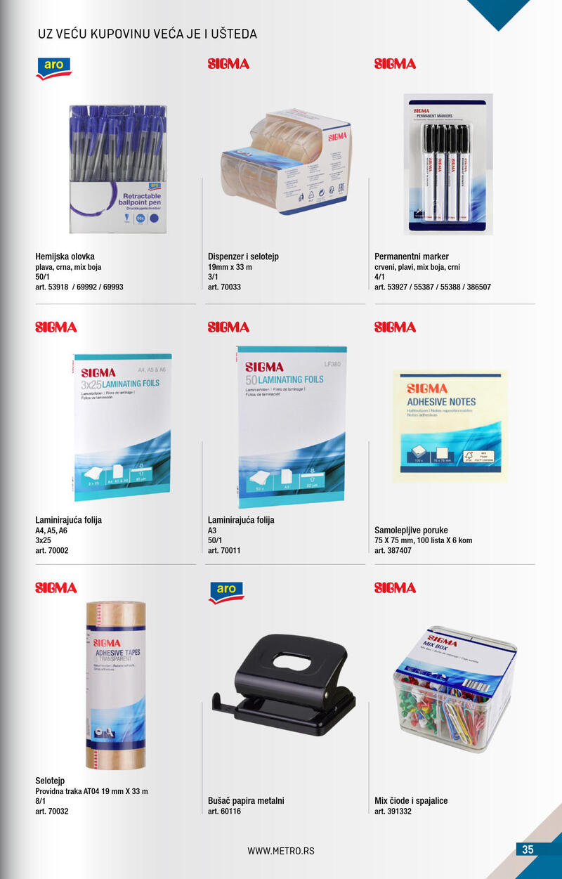Metro katalog - Kupi više plati manje
