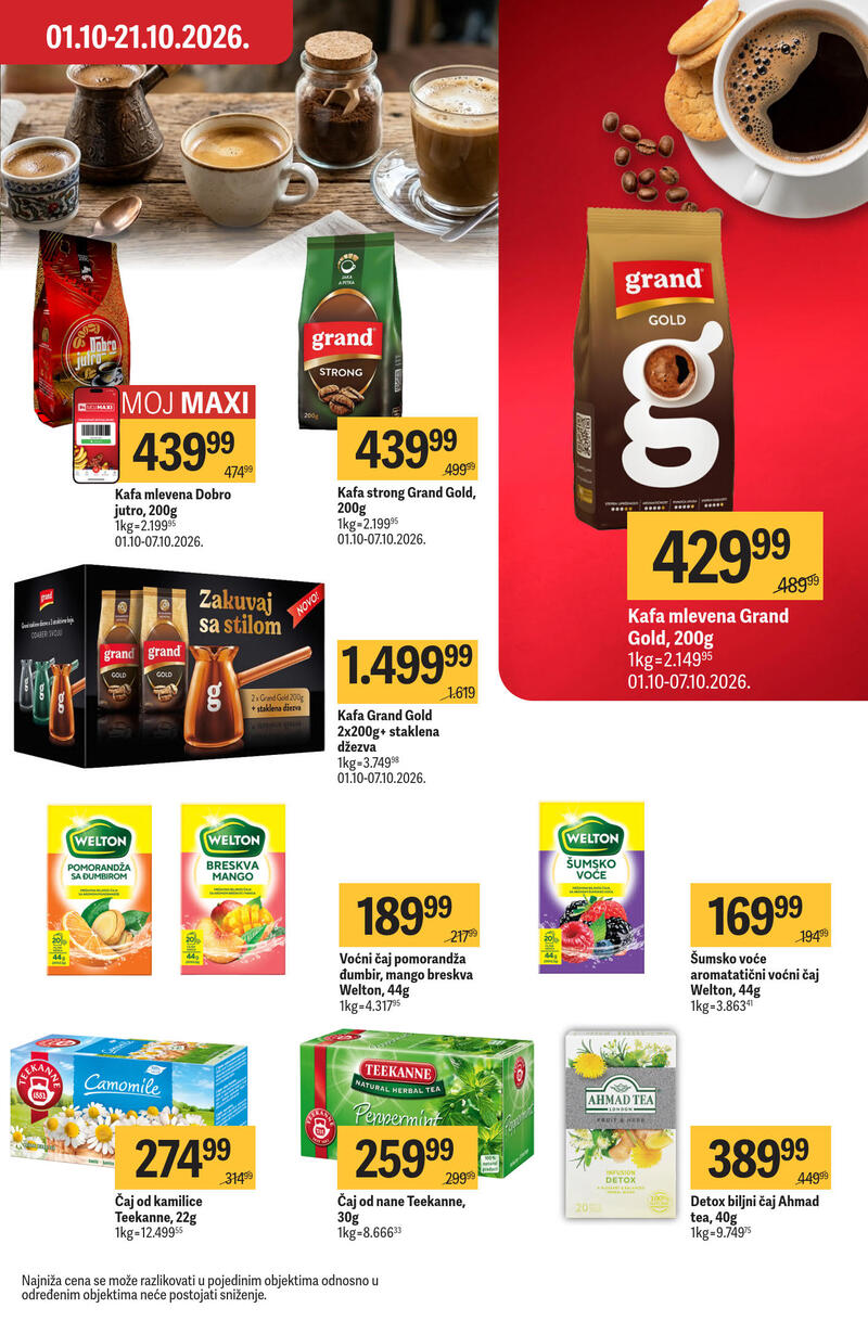 Maxi katalog – Nedeljna akcija