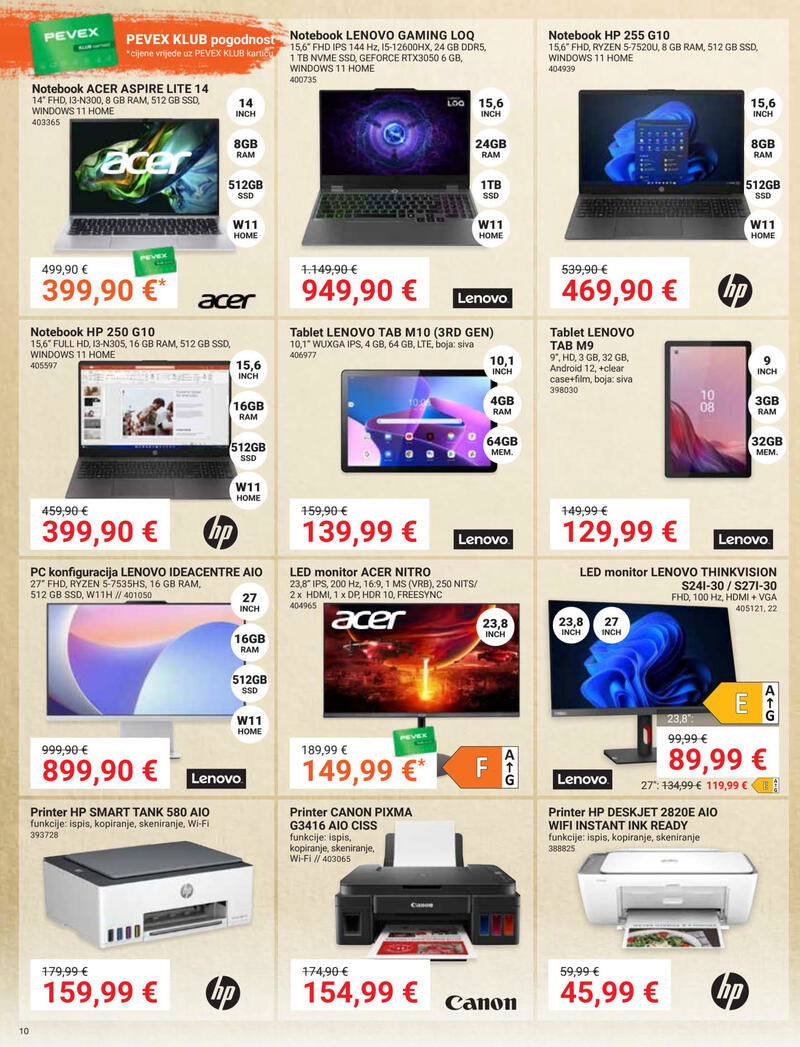 Pevex kataloška akcija