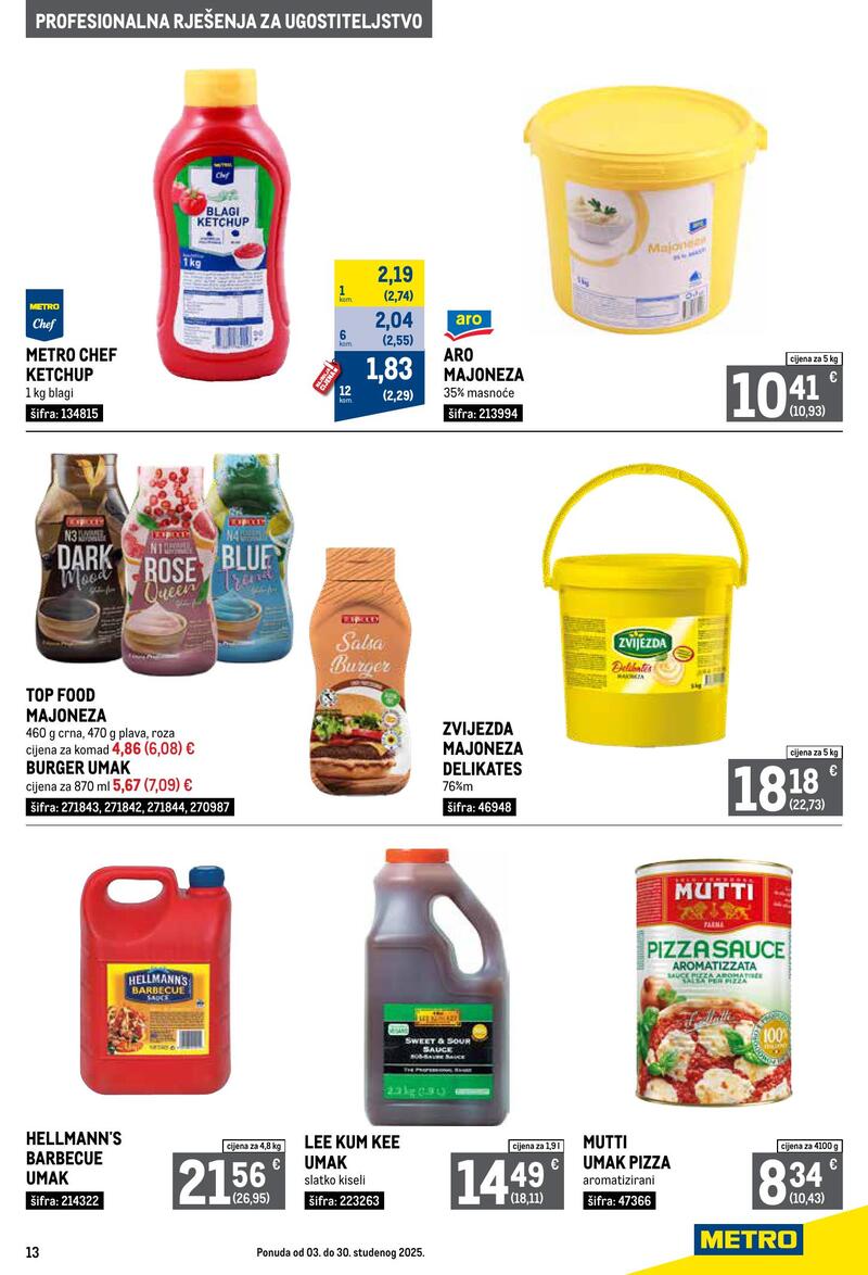 Metro profesionalna rješenja za ugostiteljstvo