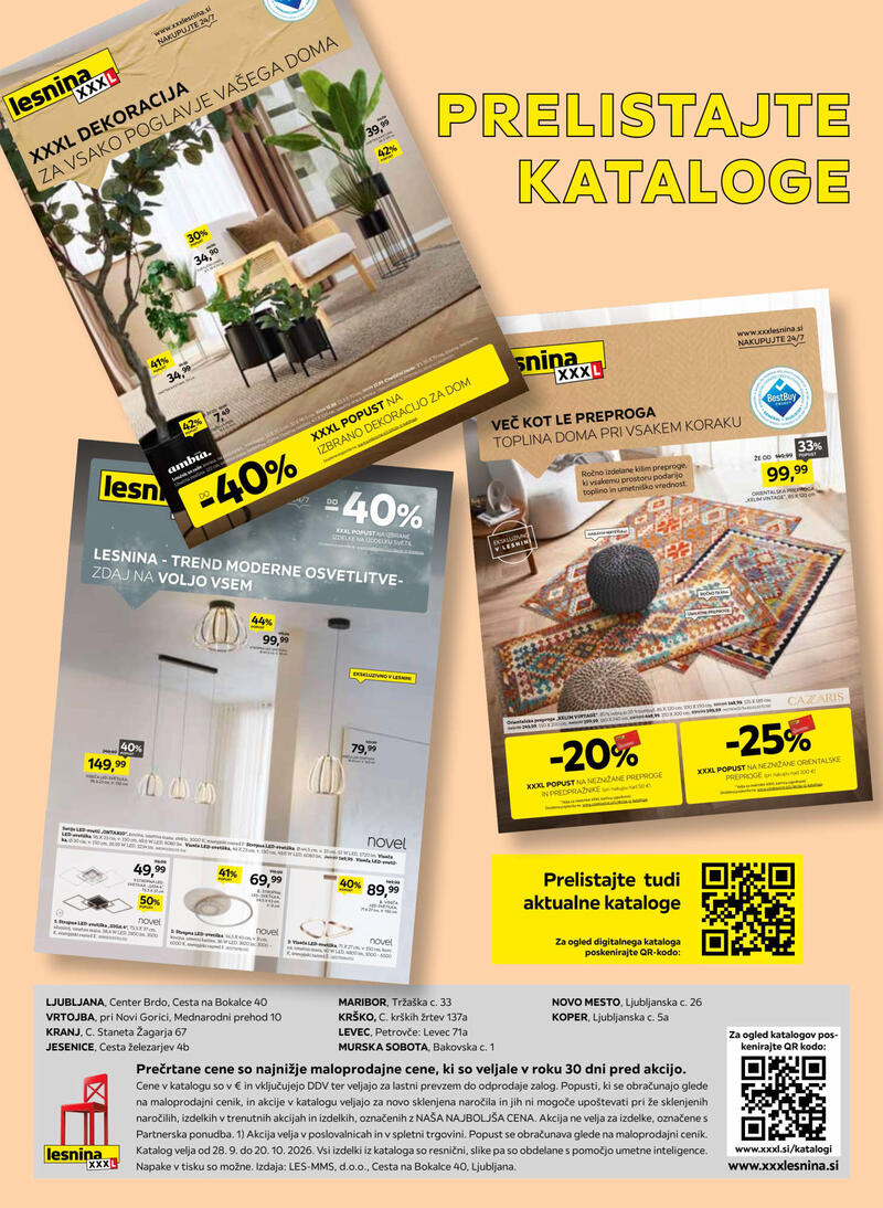 Lesnina XXXL katalog - Jesen najboljših cen