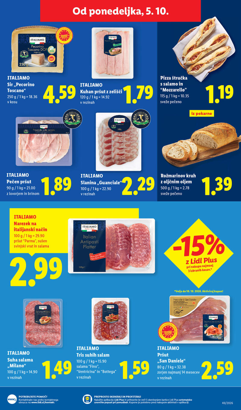Lidl katalog - Tedenska akcija