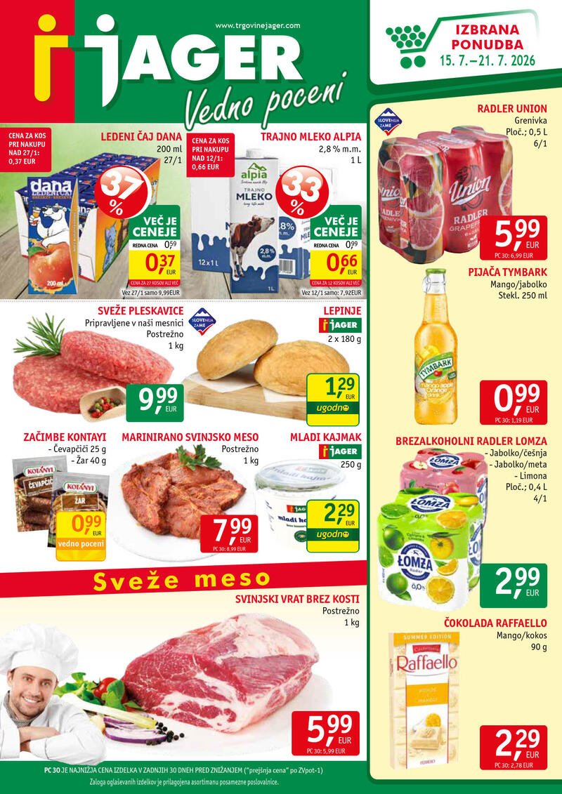 Jager katalog akcija Katalog živila