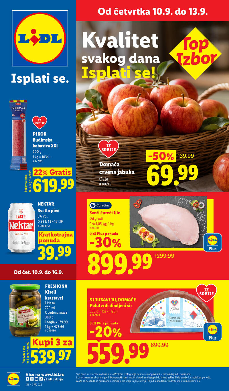 Lidl katalog akcija Redovna akcija