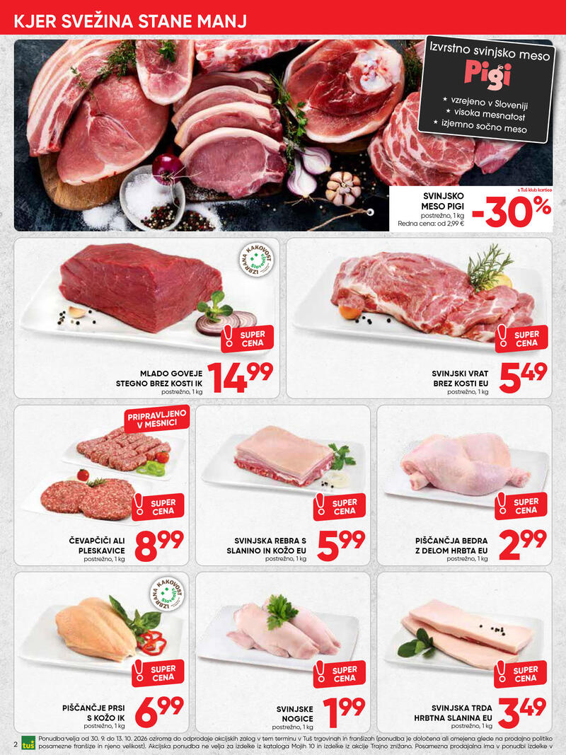 Tuš katalog - Dvotedenska akcija