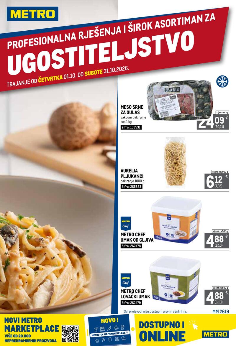 Metro katalog akcija Profesionalna rješenja za ugostiteljstvo