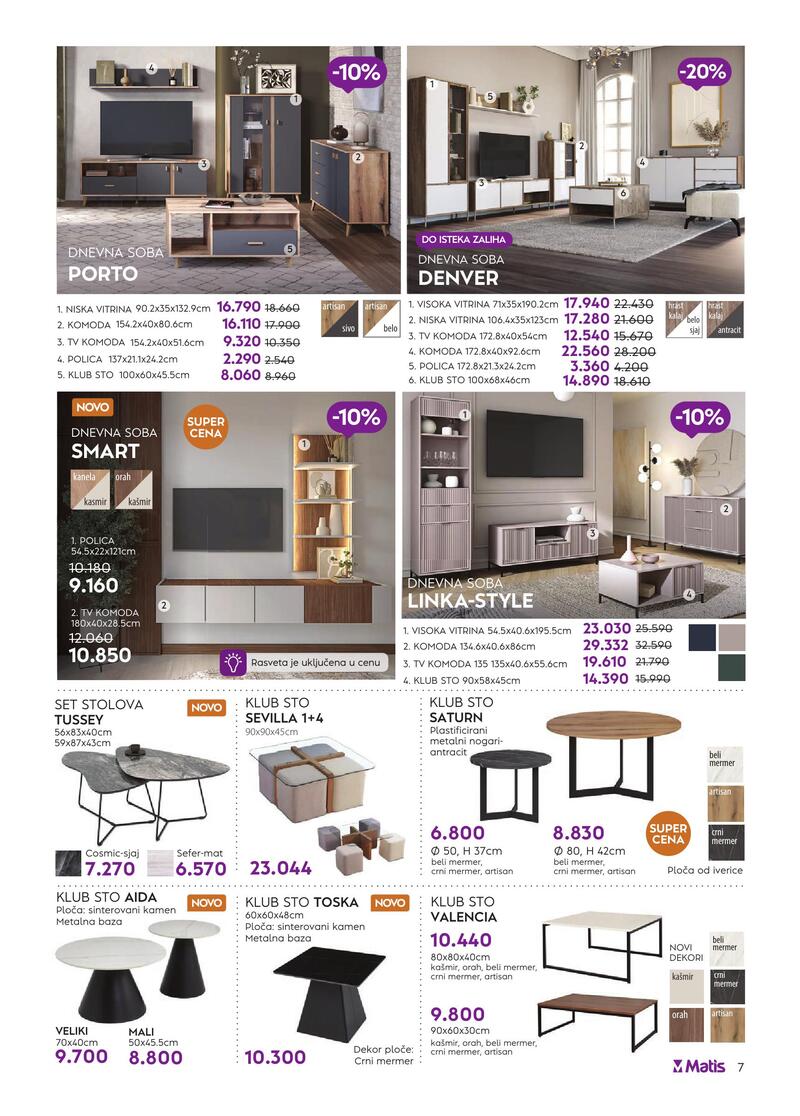 Matis nameštaj katalog akcija