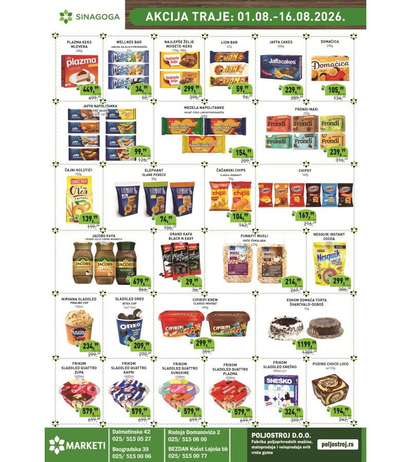 Sinagoga katalog akcija