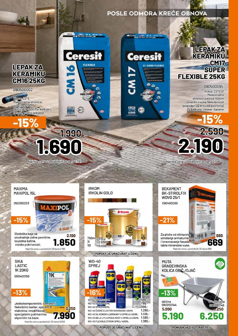 Crafter akcijski katalog