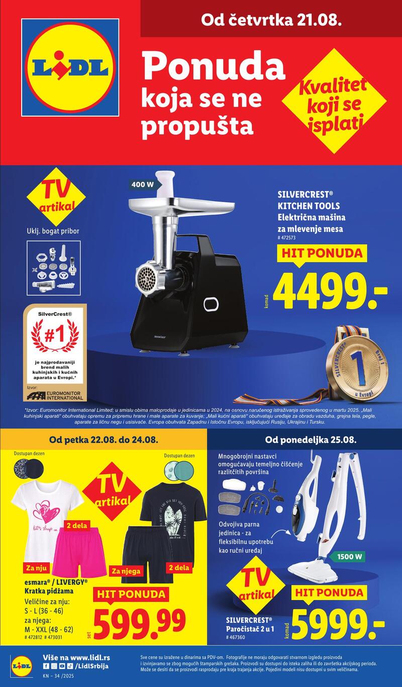 Lidl katalog akcija neprehrana
