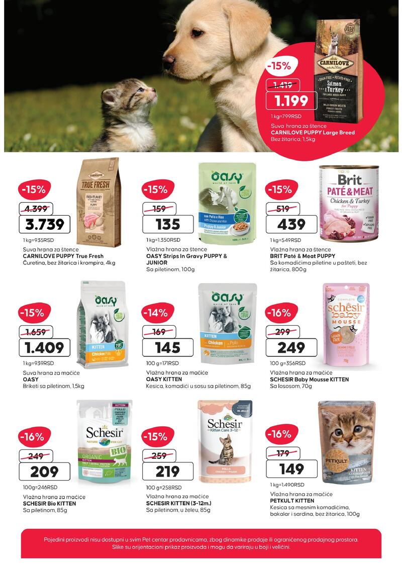 Pet centar akcijski katalog