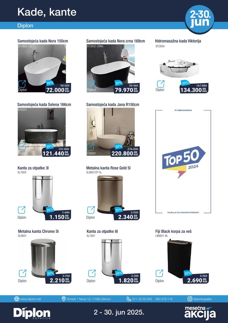 Diplon kupatila katalog akcija
