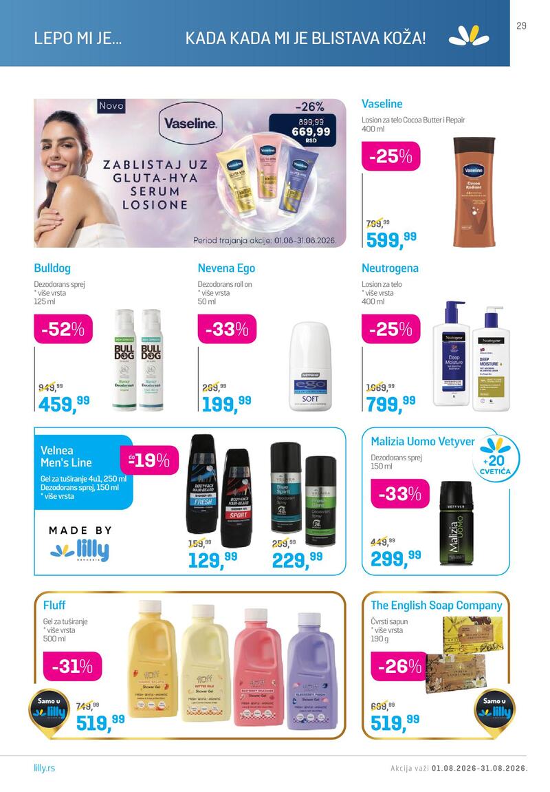 Lilly Drogerie katalog akcija